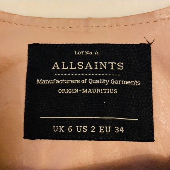 ALL SAINTS Moto Leather Jacket - Picture 4 of 8